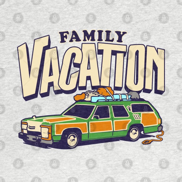 Roadtrip! Family Vacation Shirts for the whole family with Griswold Station Wagon by ChattanoogaTshirt